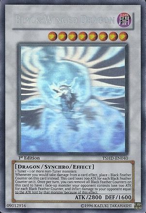 Black-Winged Dragon (Ghost Rare) (TSHD-EN040) - The Shining Darkness Unlimited