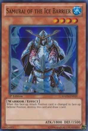 Samurai of the Ice Barrier (HA03-EN019) - Hidden Arsenal 3 1st Edition