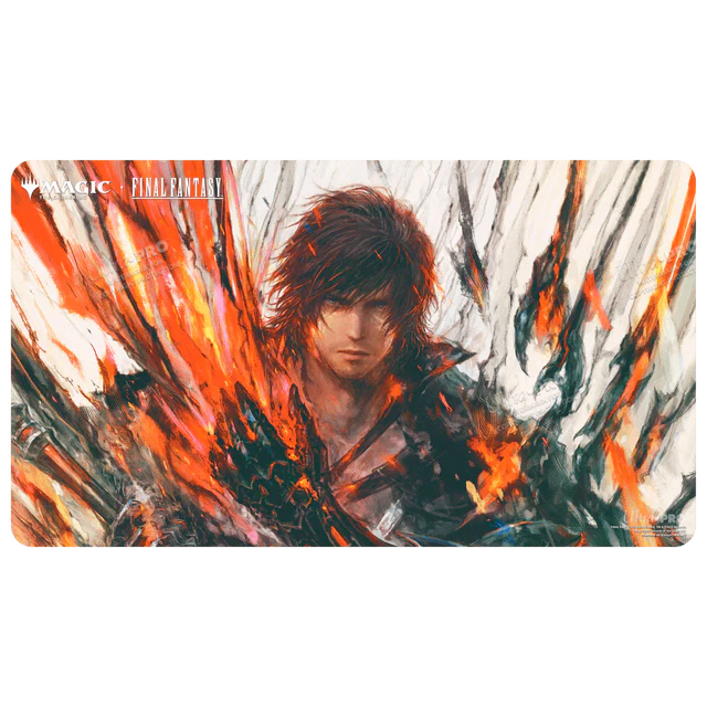 Magic: The Gathering - Final Fantasy - Clive, Ifrit’s Dominant / Ifrit, Warden of Inferno Playmat: Double-Sided