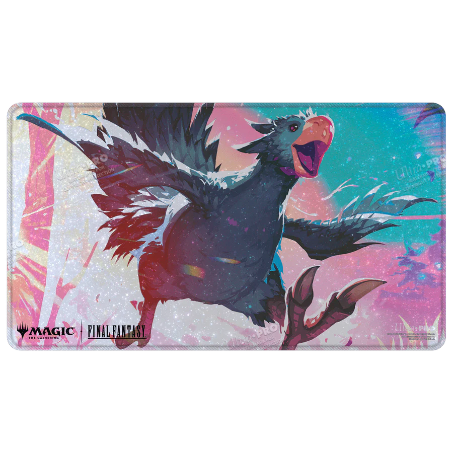Magic: The Gathering - Final Fantasy -Traveling Chocobo Black Playmat: Holofoil