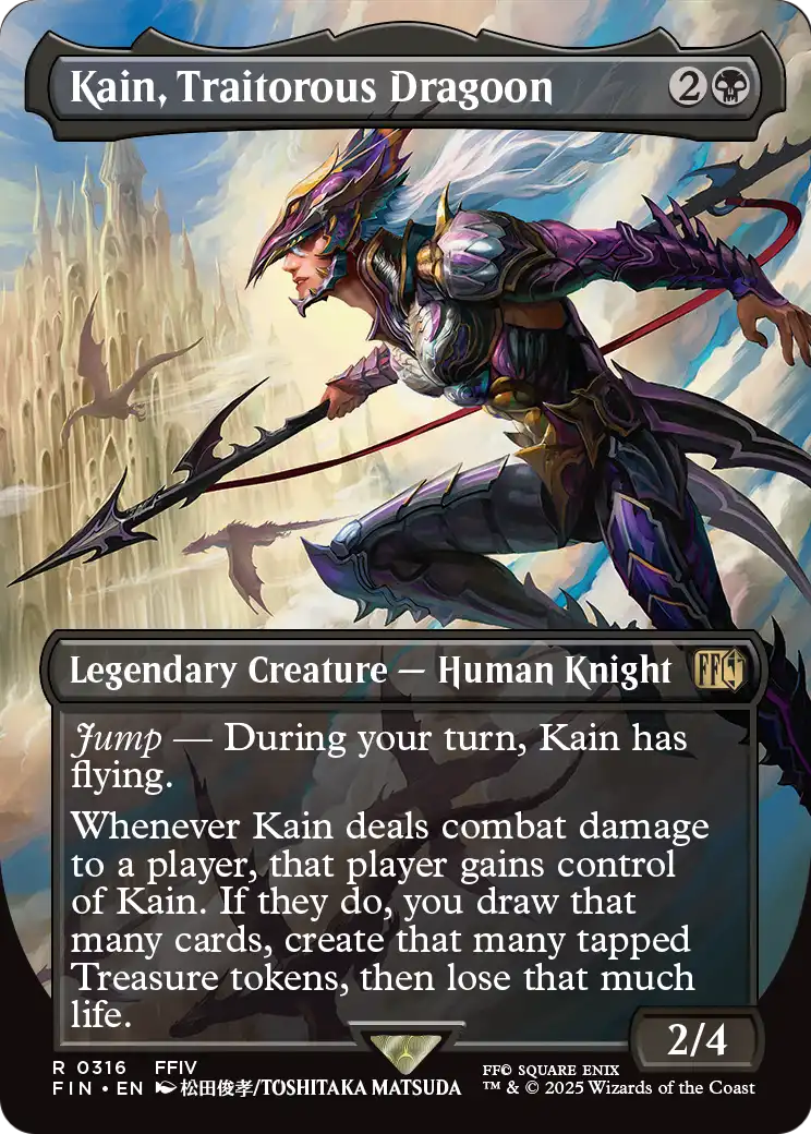 Kain, Traitorous Dragoon (Borderless) (FIN-316) [FINAL FANTASY] Foil