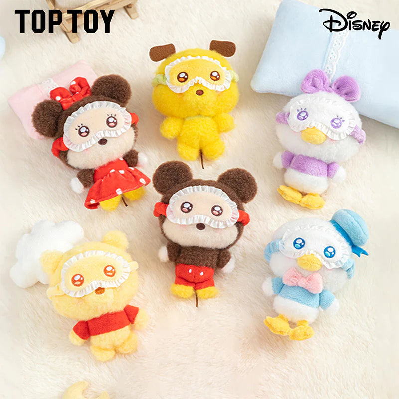 Disney Squinting Sleepwear Series Plush Pendant Blind Boxes (1 Random Box)