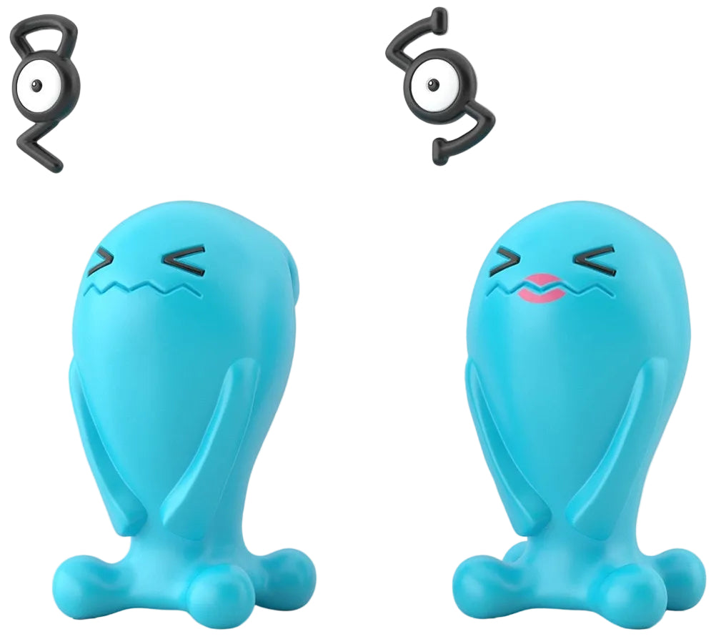 Pokemon Scale World - Johto Region - Unknown (G/S) & Wobbuffet (M/F) Figure