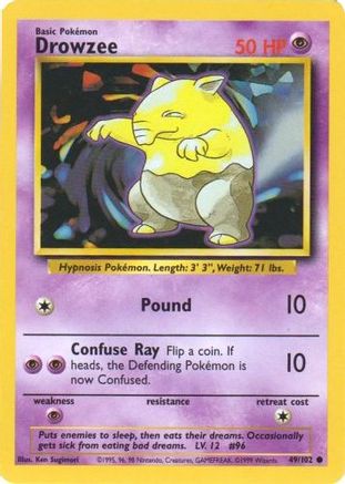 Drowzee 49/102 - Base Set