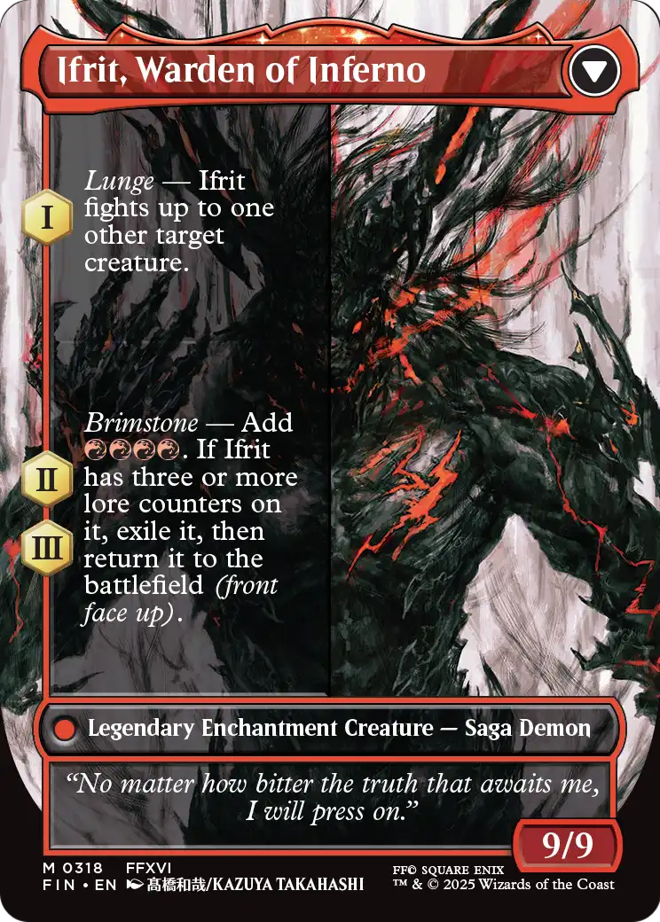 Clive, Ifrit's Dominant (FIN-318) (Borderless) [FINAL FANTASY] Foil