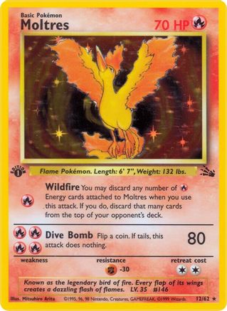 Moltres (12) 12/62 - Fossil