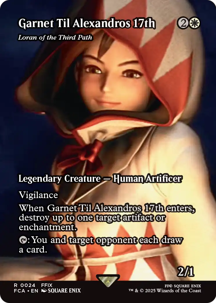 Garnet Til Alexandros 17th - Loran of the Third Path (Showcase) (FCA-024) (Borderless) [FINAL FANTASY: Through the Ages]
