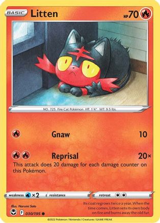Litten 30/195 - SWSH12 Silver Tempest