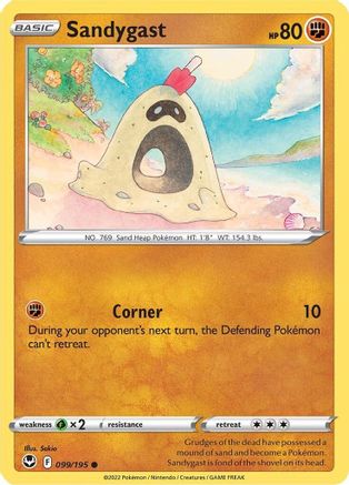Sandygast 99/195 - SWSH12 Silver Tempest Reverse Holofoil