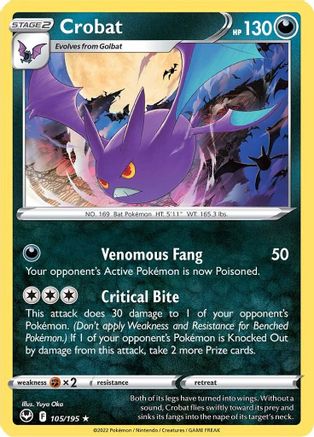 Crobat 105/195 - SWSH12 Silver Tempest