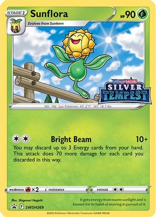 Sunflora - SWSH269 (Prerelease) SWSH269/307 - SWSH Sword & Shield Promo Cards Holofoil