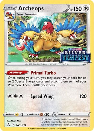 Archeops - SWSH272 (Prerelease) SWSH272/307 - SWSH Sword & Shield Promo Cards Holofoil