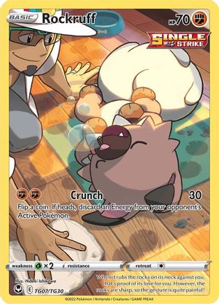 Rockruff TG07/30 - Silver Tempest Trainer Gallery Holofoil