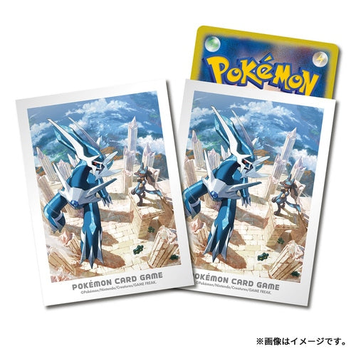 Pokémon Center Japan Official Sleeves: Adventure in Sinnoh Dialga & Lucario Sleeves