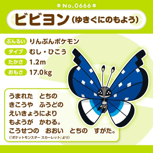 Vivillon Polar (Pokémon fit)