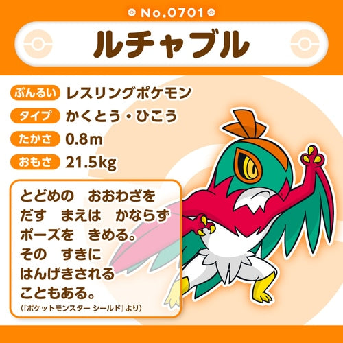 Hawlucha Pokemon Fit plush No.701