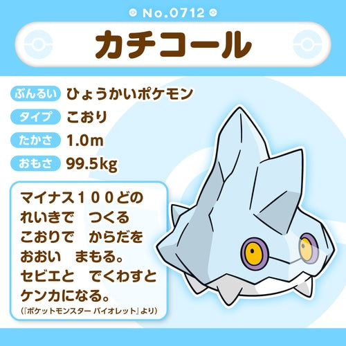 Bergmite Pokemon Fit plush No.712