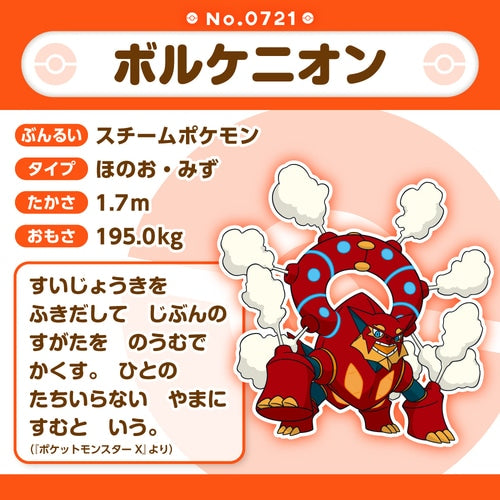 Volcanion Pokemon Fit plush No.721