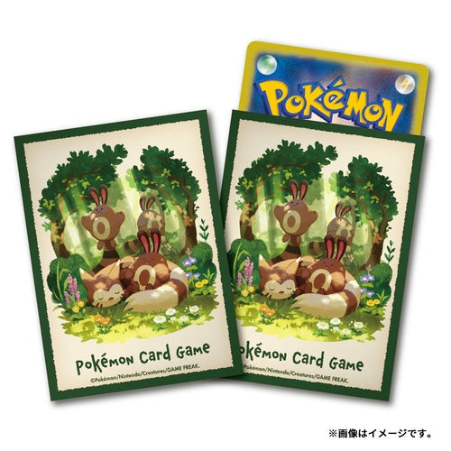 Pokémon Center Japan Official Sleeves: Sentret & Furret Sleeves