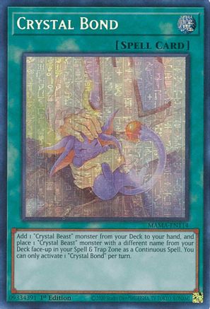 Crystal Bond (Secret Pharaoh's Rare) (MAMA-EN114) - Magnificent Mavens 1st Edition