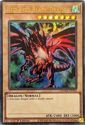 Red-Eyes Black Dragon (Ultra Pharaoh's Rare) (MAMA-EN105) - Magnificent Mavens 1st Edition