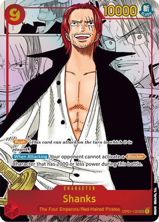 Shanks (Parallel) (Alternate Art) (OP01-120) - Romance Dawn Foil