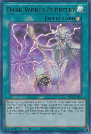 Dark World Puppetry (SR13-EN025) - Structure Deck: Dark World 1st Edition