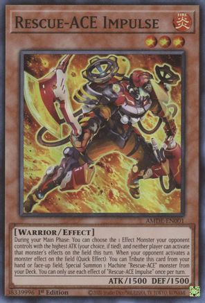 Rescue-ACE Impulse (AMDE-EN001) - Amazing Defenders 1st Edition