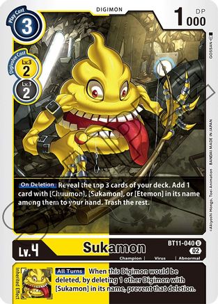 Sukamon (BT11-040) - Dimensional Phase