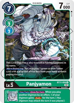 Panjyamon (BT11-054) - Dimensional Phase Foil
