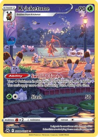 Kricketune GG02/70 - SWSH Crown Zenith Galarian Gallery Holofoil