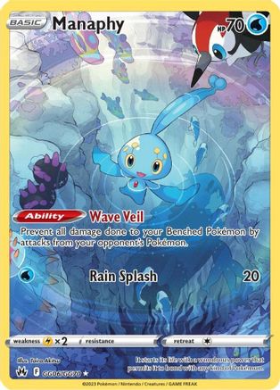 Manaphy GG06/70 - Crown Zenith Galarian Gallery Holofoil