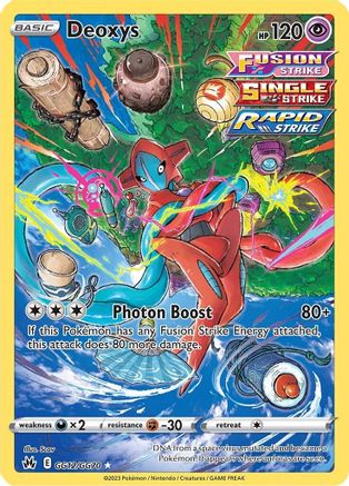 Deoxys GG12/70 - Crown Zenith Galarian Gallery Holofoil