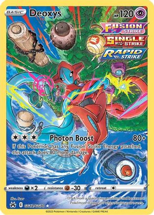 Deoxys GG12/70 - SWSH Crown Zenith Galarian Gallery Holofoil