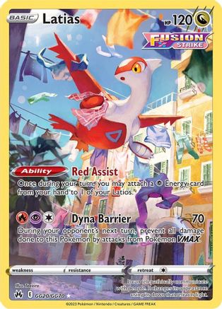 Latias GG20/70 - Crown Zenith Galarian Gallery Holofoil