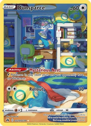 Dunsparce GG23/70 - SWSH Crown Zenith Galarian Gallery Holofoil