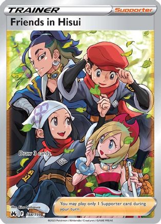 Friends in Hisui (Full Art) 148/159 - SWSH Crown Zenith Holofoil