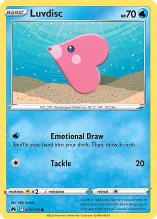 Luvdisc 35/159 - SWSH Crown Zenith
