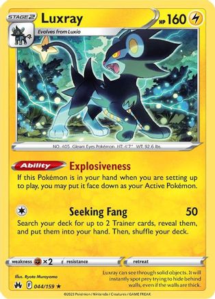 Luxray (44) 44/159 - SWSH Crown Zenith