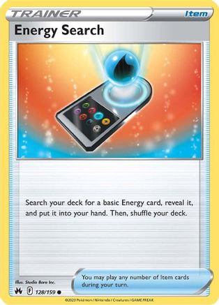 Energy Search 128/159 - SWSH Crown Zenith Reverse Holofoil