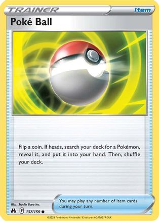 Poke Ball 137/159 - SWSH Crown Zenith