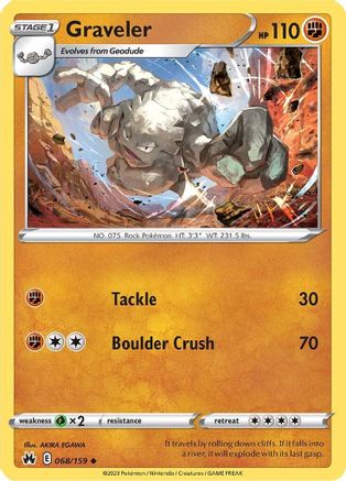 Graveler 68/159 - SWSH Crown Zenith