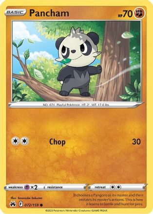 Pancham 72/159 - SWSH Crown Zenith
