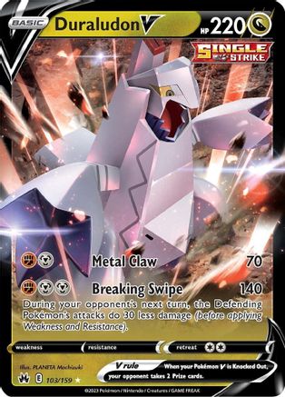Duraludon V 103/159 - SWSH Crown Zenith Holofoil
