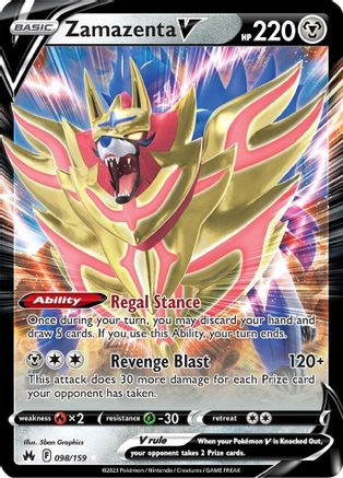 Zamazenta V 98/159 - SWSH Crown Zenith Holofoil