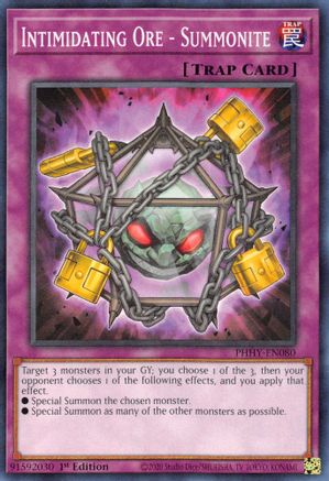 Intimidating Ore - Summonite (PHHY-EN080) - Photon Hypernova 1st Edition