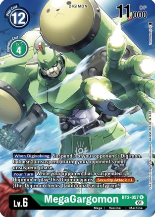 MegaGargomon (Digimon Card Game Deck Box Set) (BT3-057) - Release Special Booster 1.5 Foil