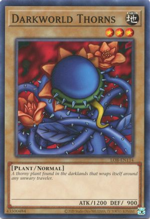 Darkworld Thorns (LOB-EN114) - Legend of Blue Eyes White Dragon (25th Anniversary Edition) Unlimited