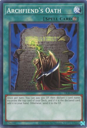 Archfiend's Oath (DCR-EN092) - Dark Crisis (25th Anniversary Edition) Unlimited