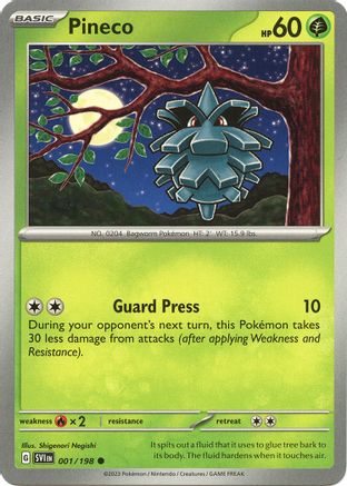 Pineco 1 - SV01 Scarlet & Violet Base Set